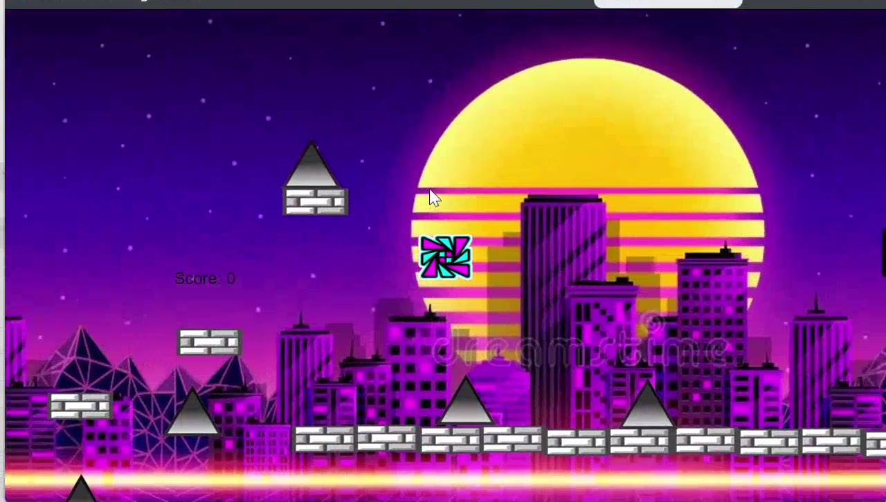 Synthwave sunset backdrop